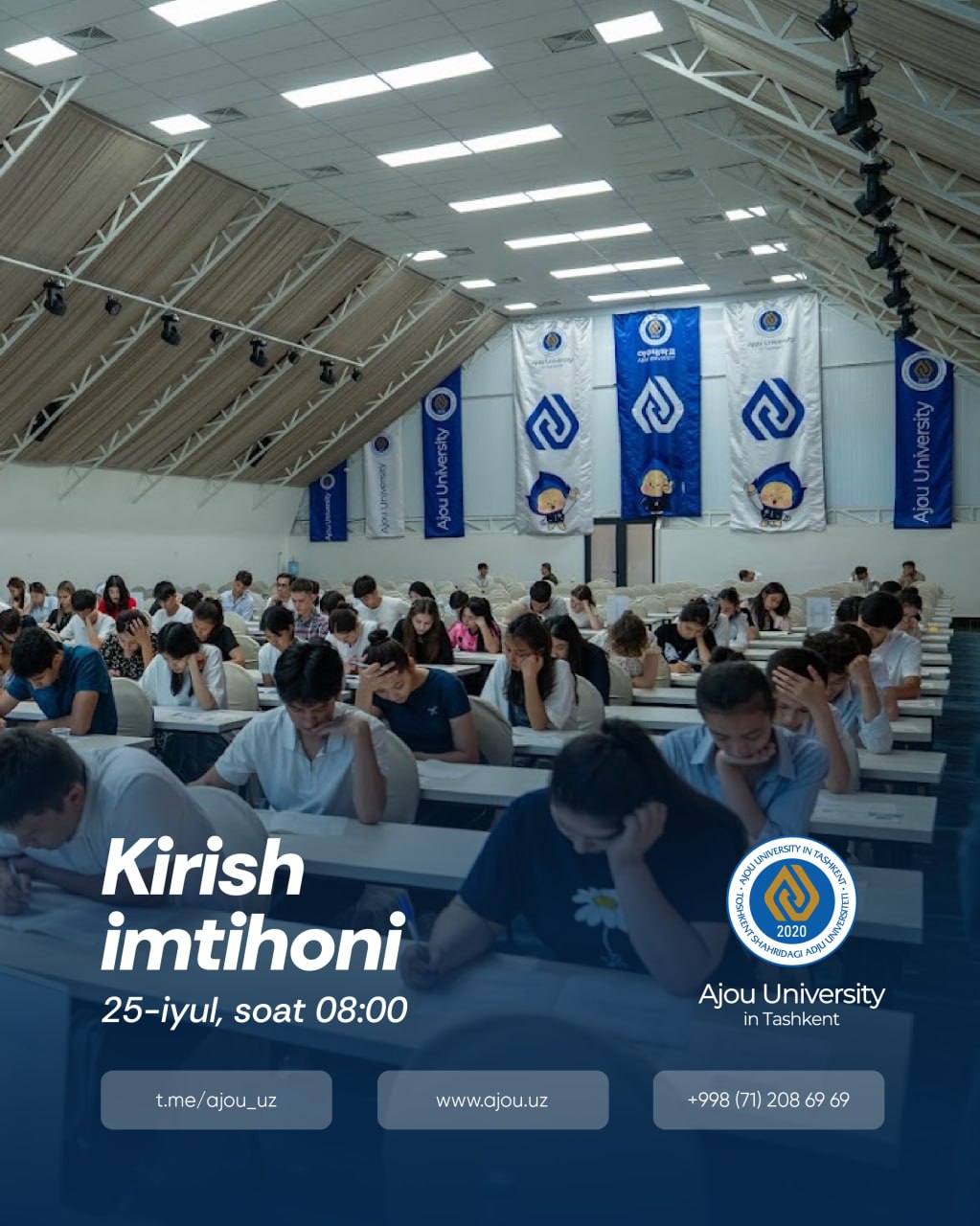 Kirish imtihoni haqida ma'lumot!