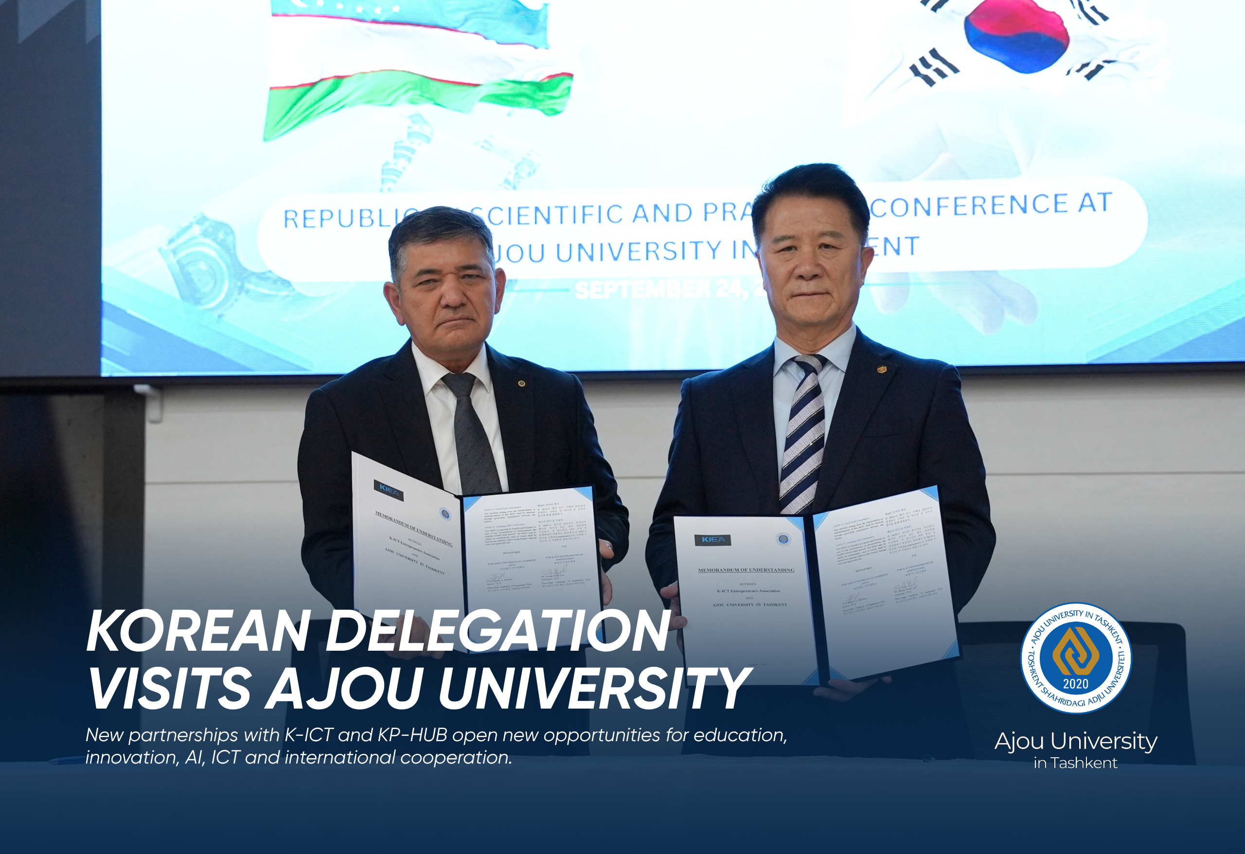 Koreya Respublikasi delegatsiyasi Adju universitetida