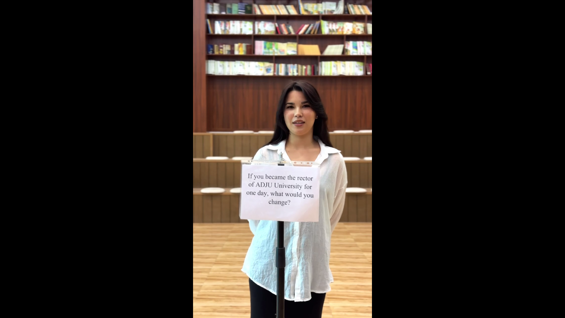 “Agar bir kunga Adju University rektori bo‘lib qolsangiz — nimani o‘zgartirardingiz?”